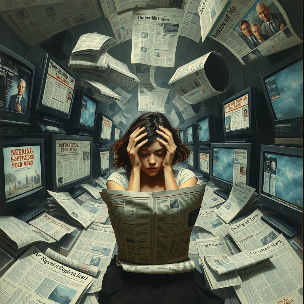 Surrealist Nightmare of Information Overload