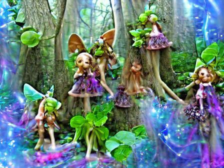 Magical Fairies in an Enchanted Ivy Forest