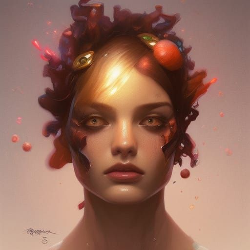 Mushroom Portrait in Volumetric Lighting