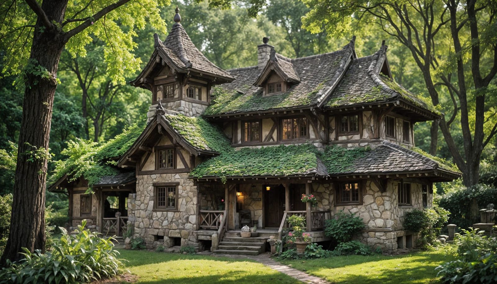 Timbered House Photography in Warm Natural Light
