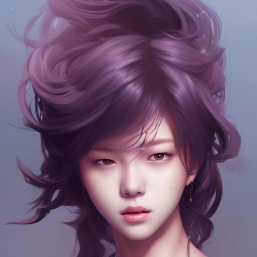 Manga Portrait of a Boy with Dynamic Lighting