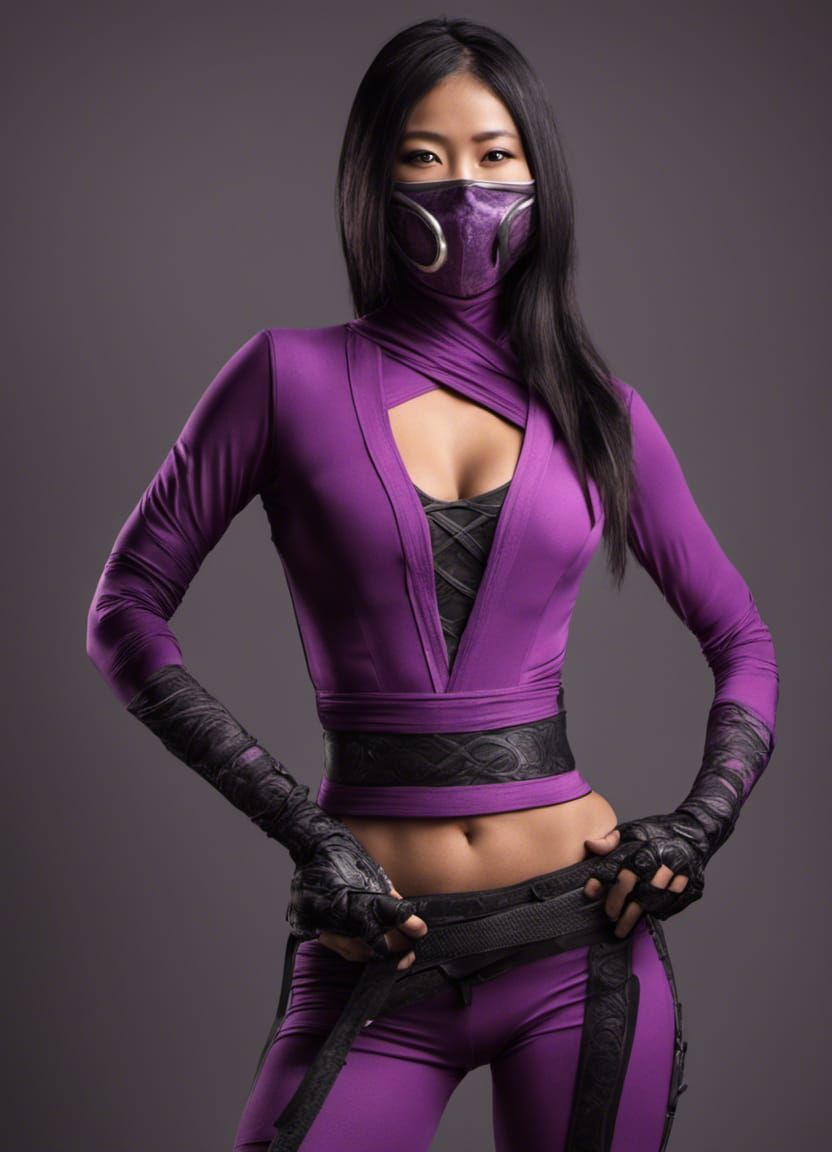 Ninja Princess Mileena in Outworld Throne Room