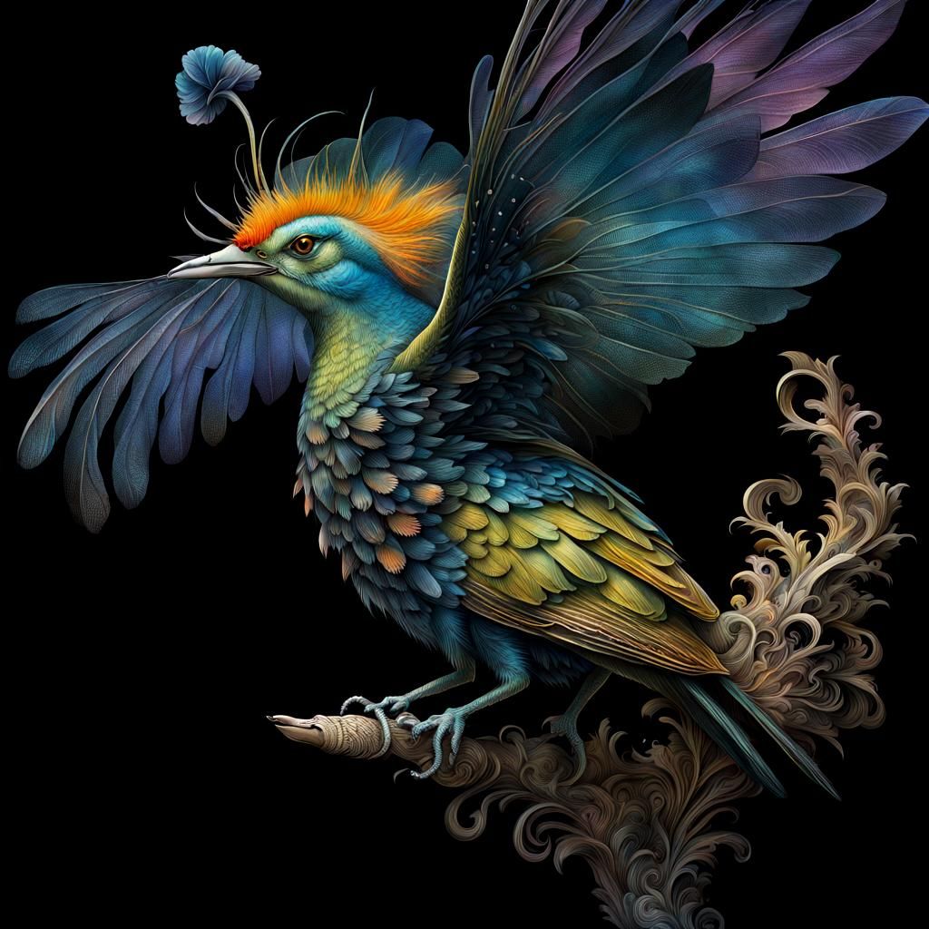 Butterfly Life Cycle: Gothic Baroque Storybook Illustration