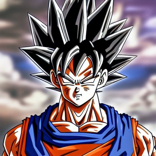 Goku Super Saiyan Detailed Anime Style Rendering