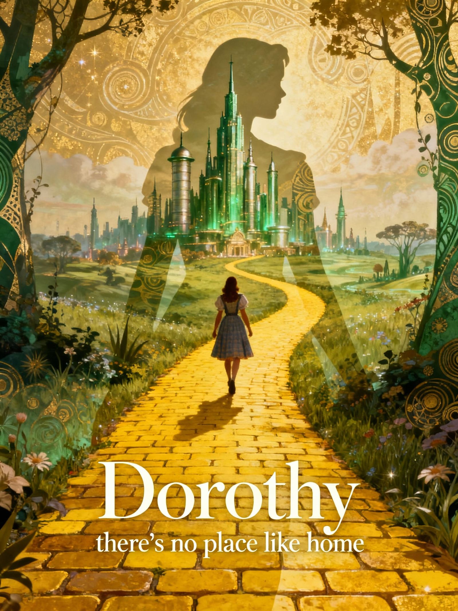 Dorothy's Journey on the Yellow Brick Road to Emerald City