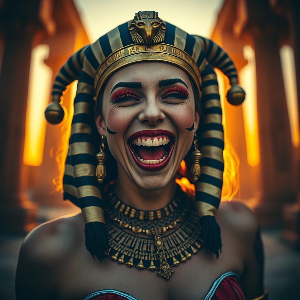 Harley Quinn in Ancient Egyptian Glamour