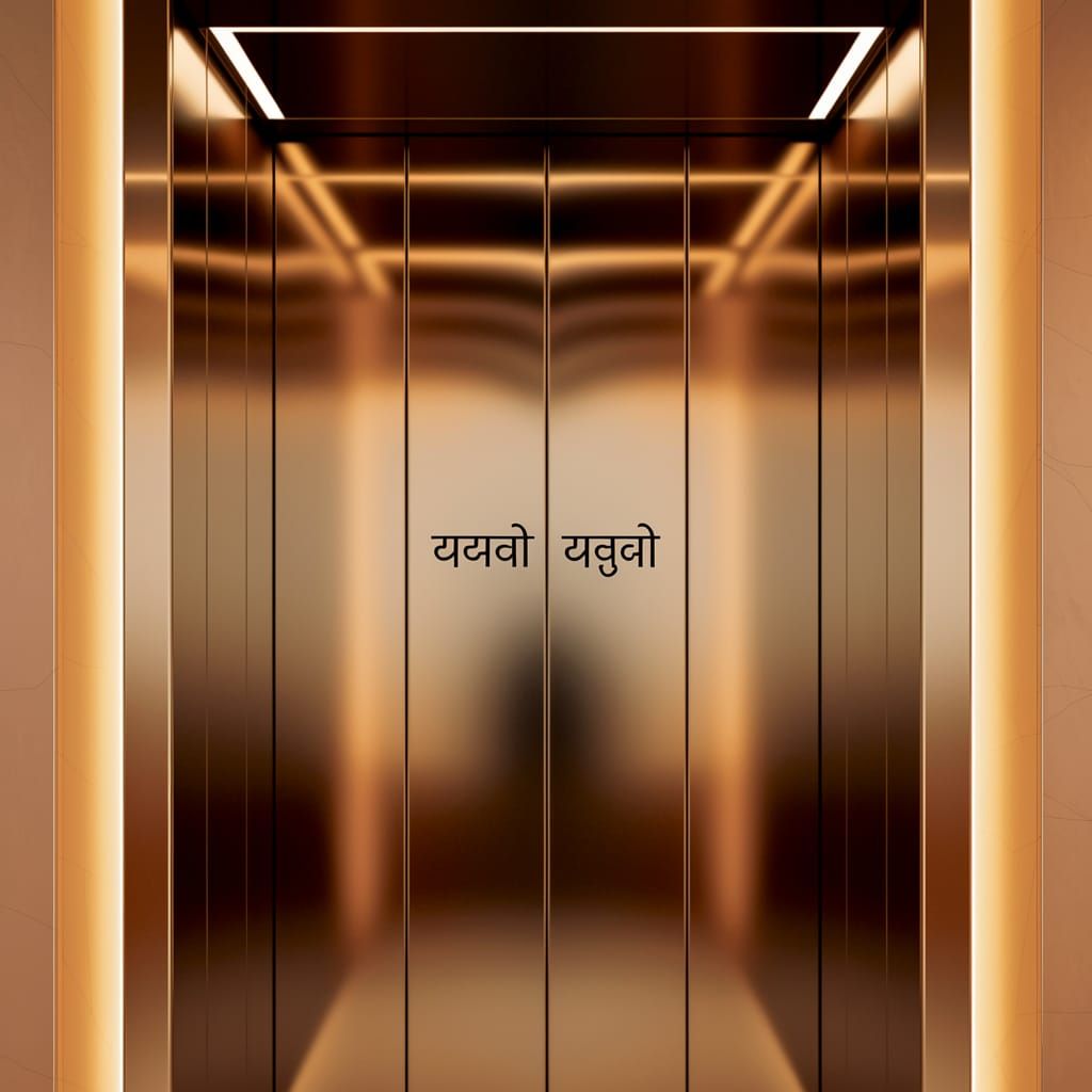 Sleek Modern Hydraulic Elevator with Elegant Product Display