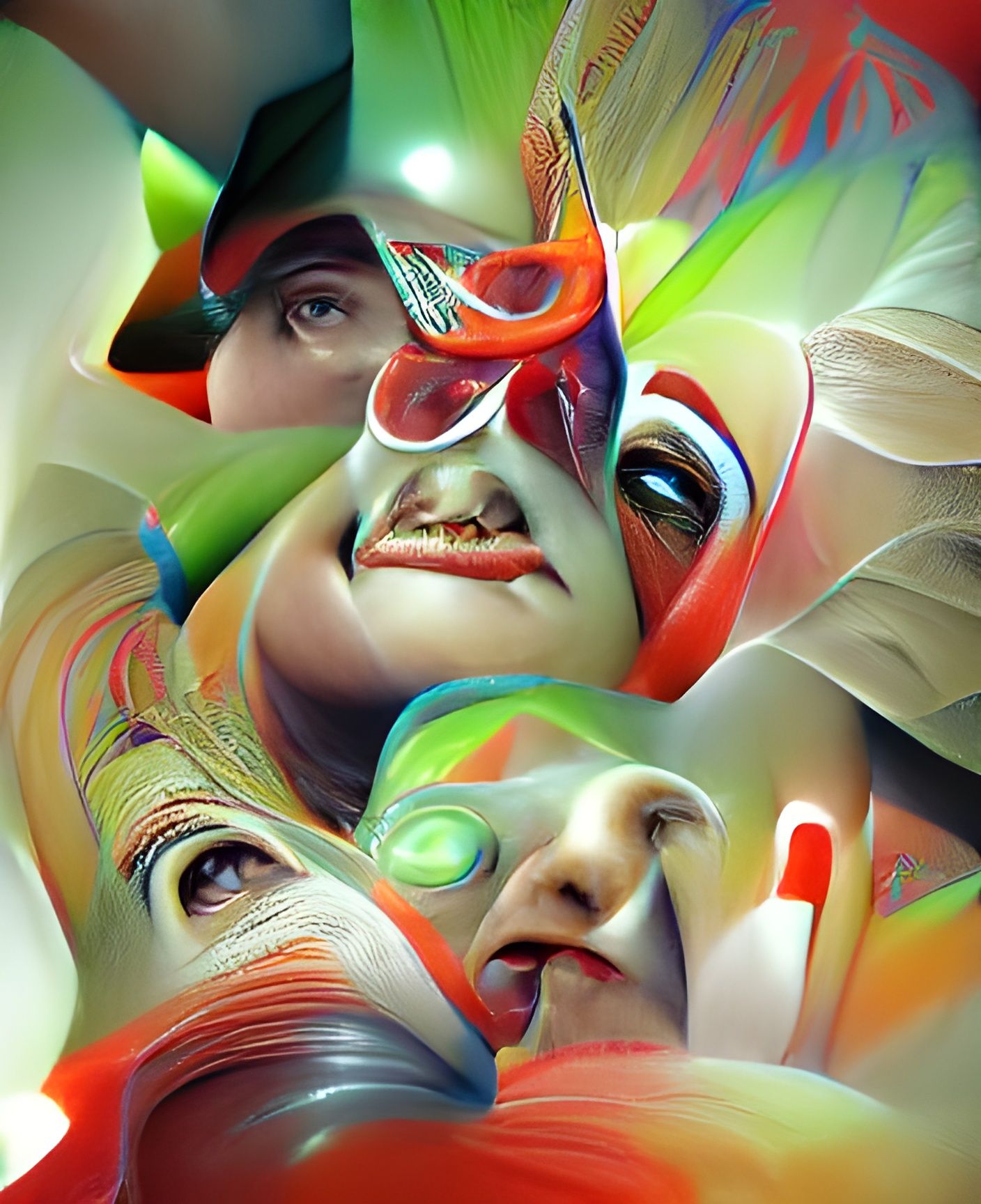 Carnaval Mestre-Sala in Collage Art Style