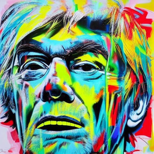 self portrait of andy warhol