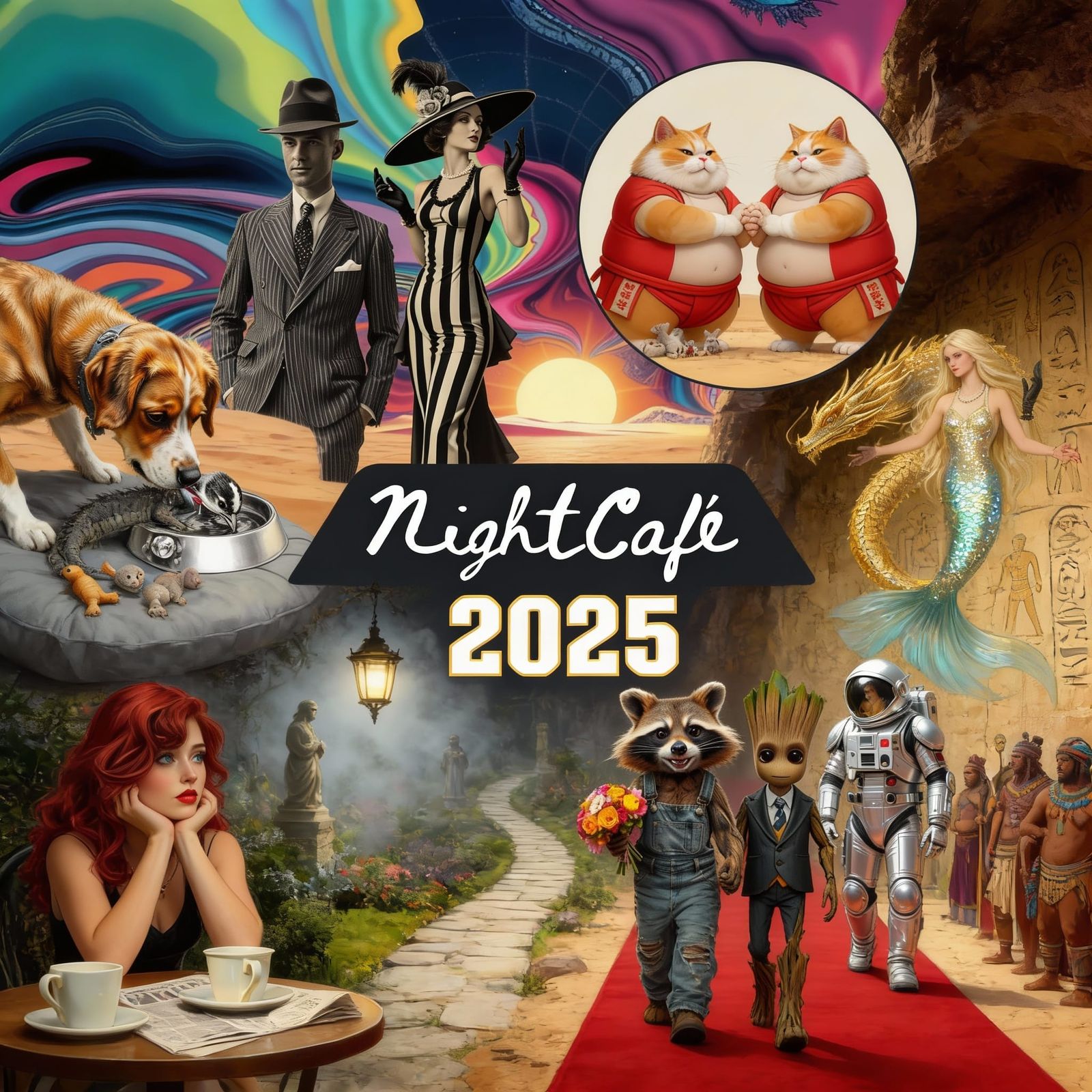 AI Art Collage: 2025 Highlights