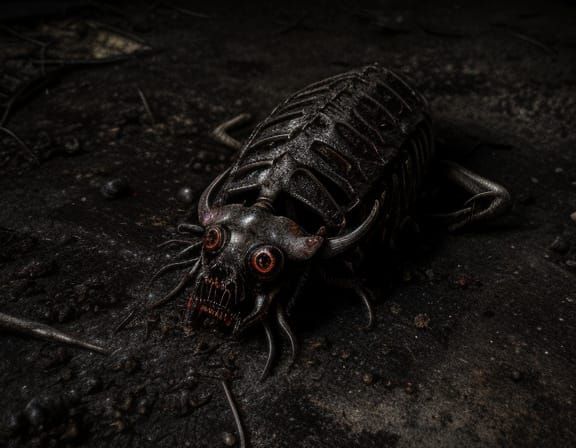 Grotesque Decomposition: A Dark Surrealist Vision