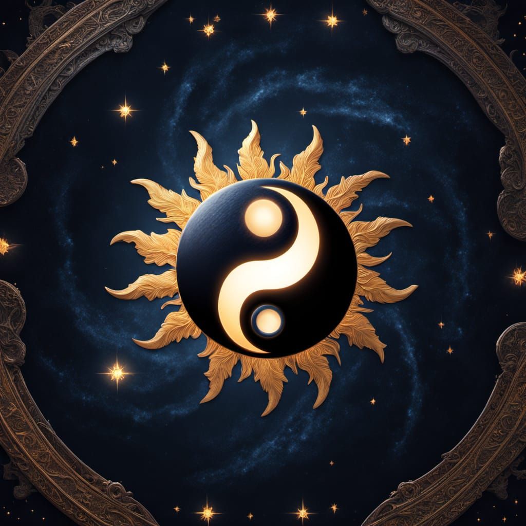 Yin-Yang: Sun and Starry Night in HDR