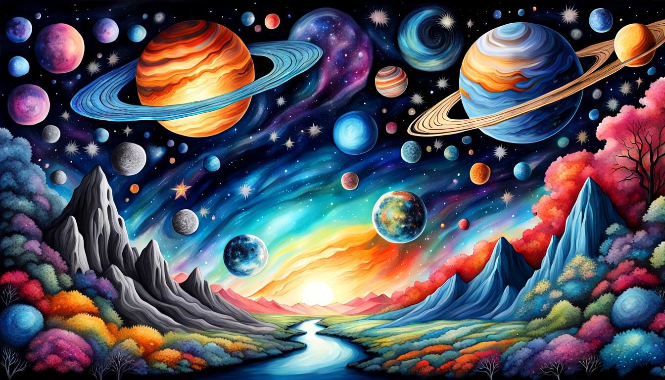 realistic fusion cosmicscape galaxyscape zentangles