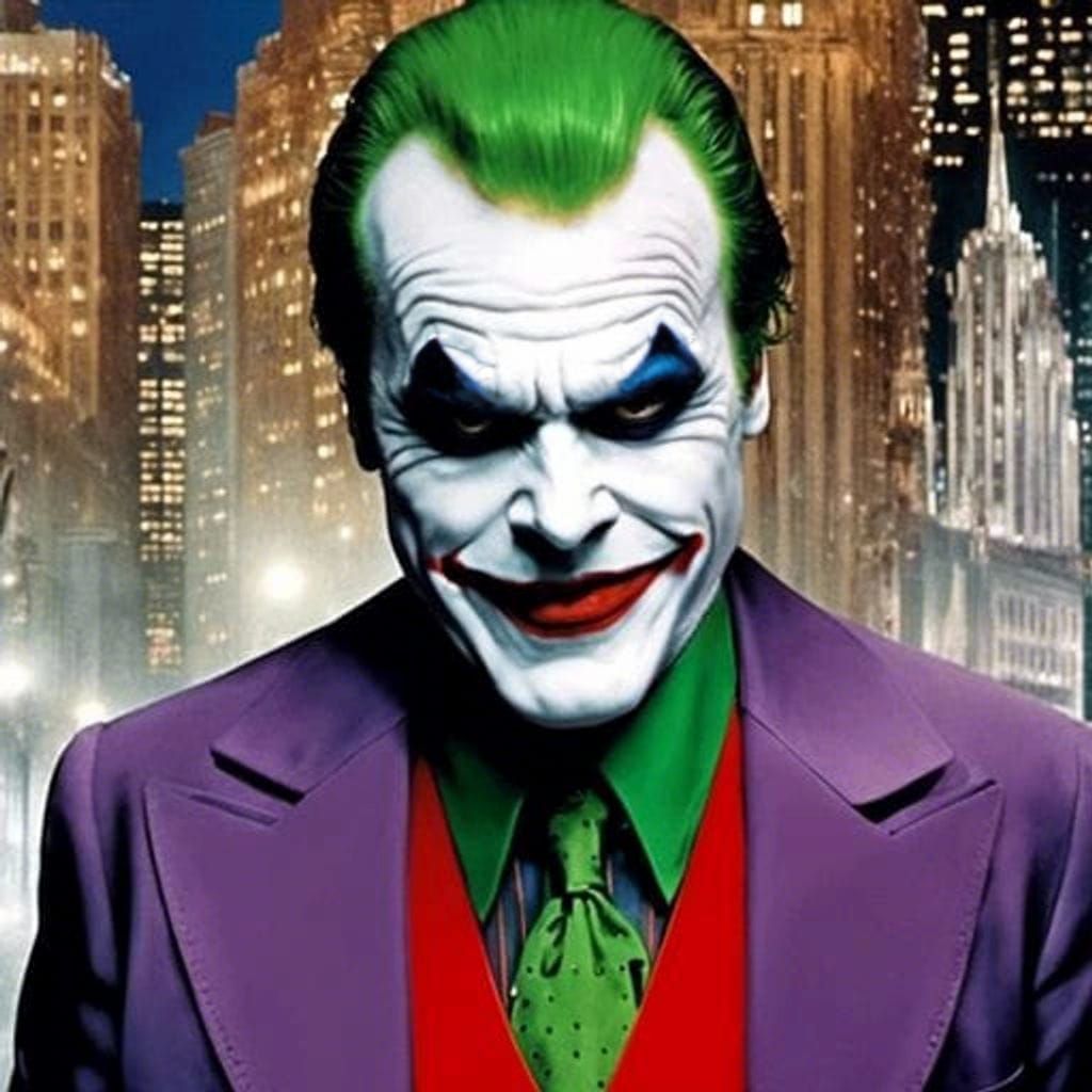 The Joker in Alien Biopunk Style