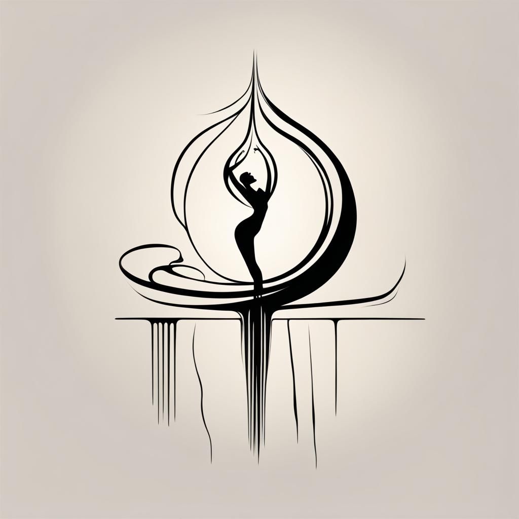 Amity Aesthetics Logo in Salvador Dali Surrealism Style