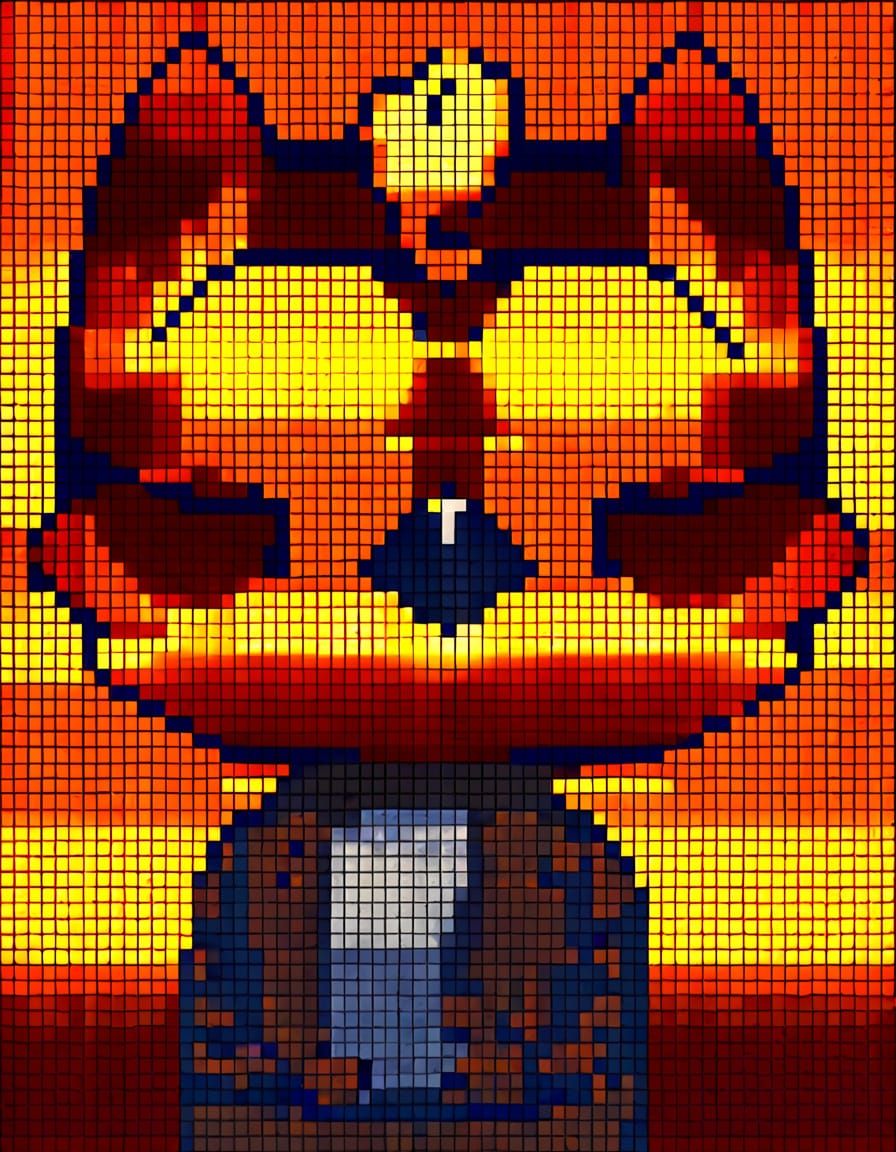 Dramatic Film Noir Scene with Golden Lighting