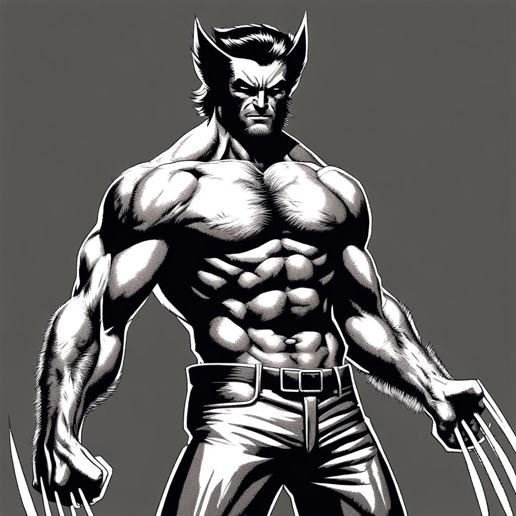 Wolverine in Silver Costume: 16-Bit Pulp Horror