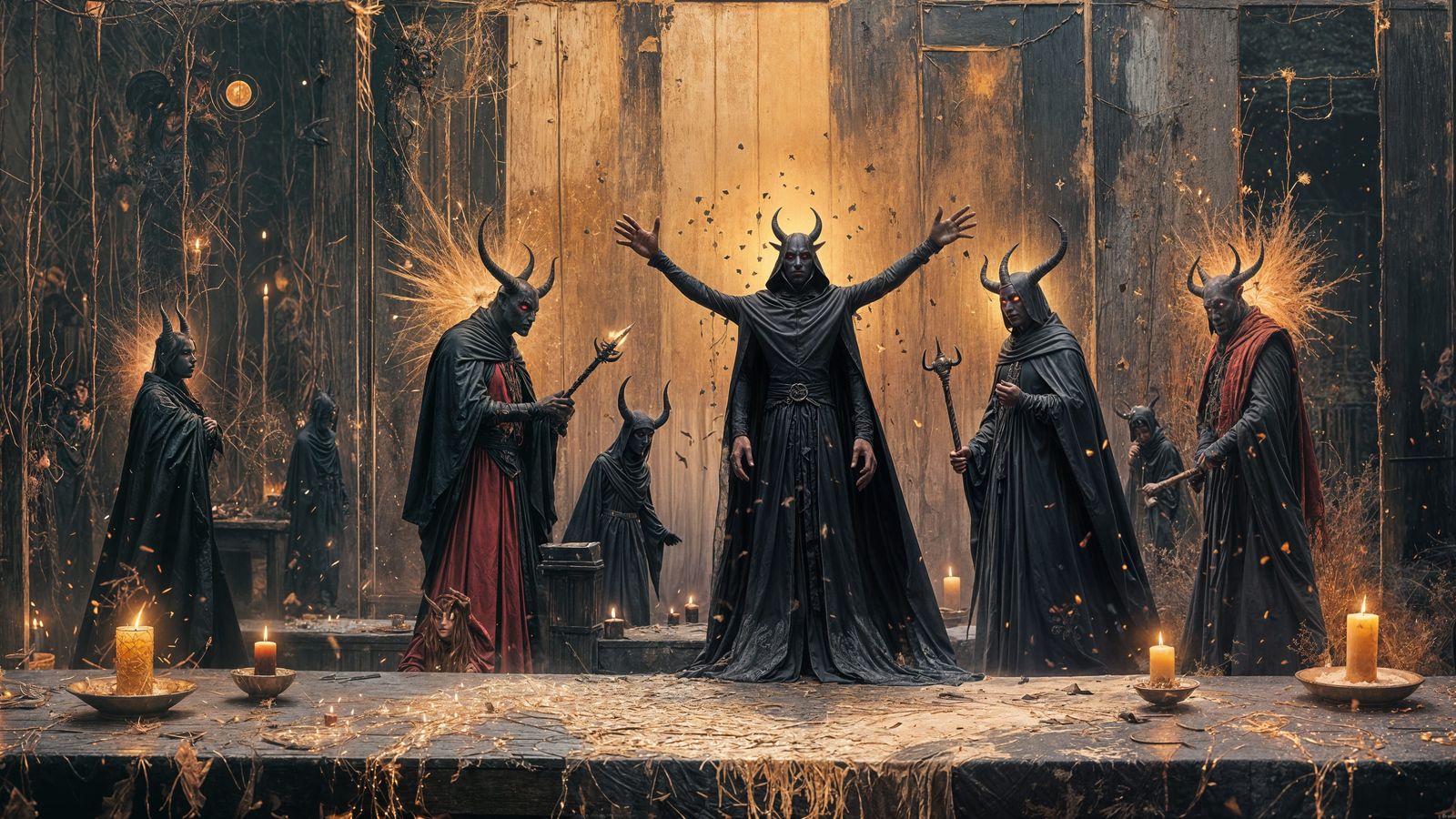 Devilish New Year Party with Tieflings and Ghosts