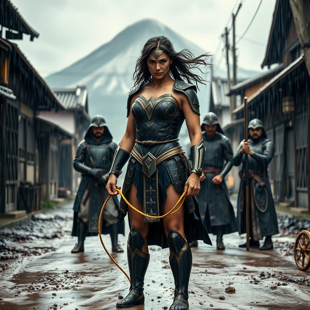 Wonder Woman in Edo-Period Village Showdown