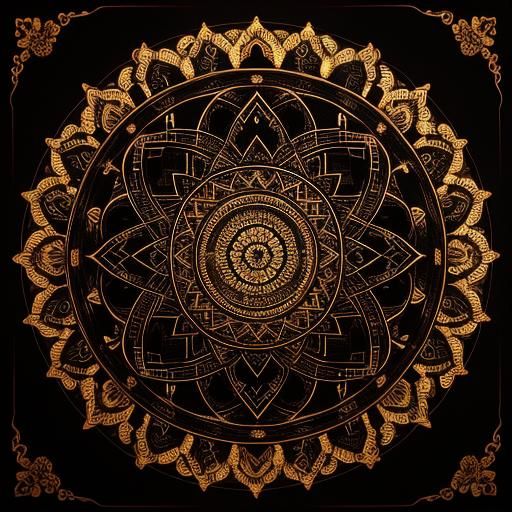 Harmonious Symbols of Illumination and Mindfulness