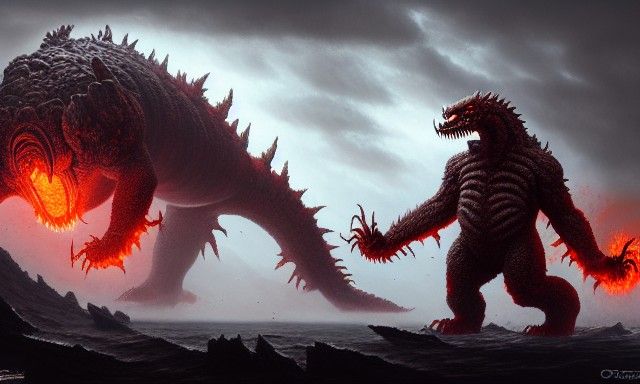 Hellish Hydra Monster Concept Art in 8K
