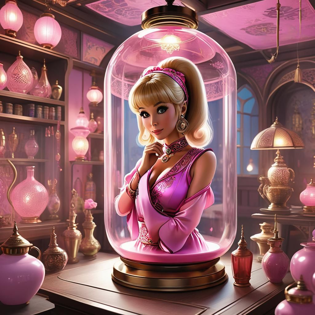 Jeannie in Lamp: 3D Anime Art