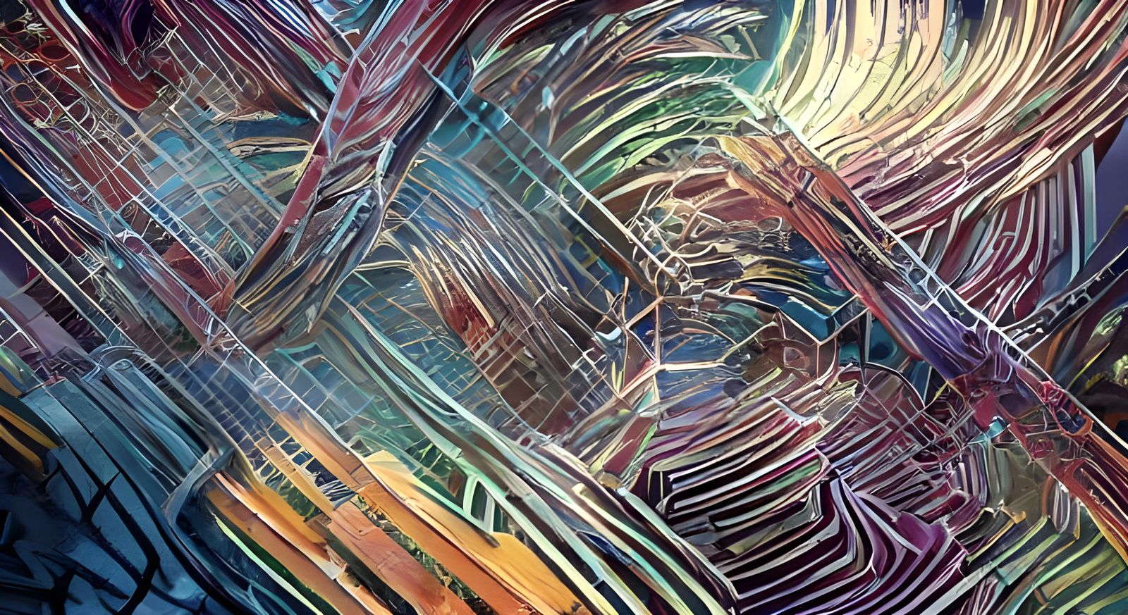 Vibrant Iron Architecture at Night