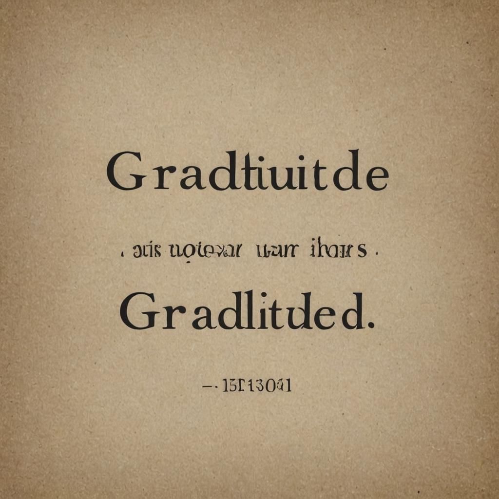 Gratitude Typography in Cheerful Colors