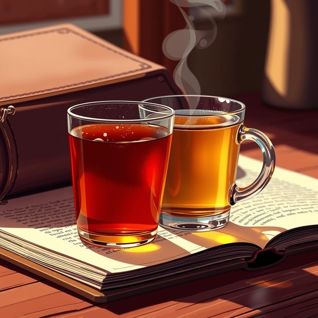 Cozy Morning in Vibrant Cel-Shaded Style