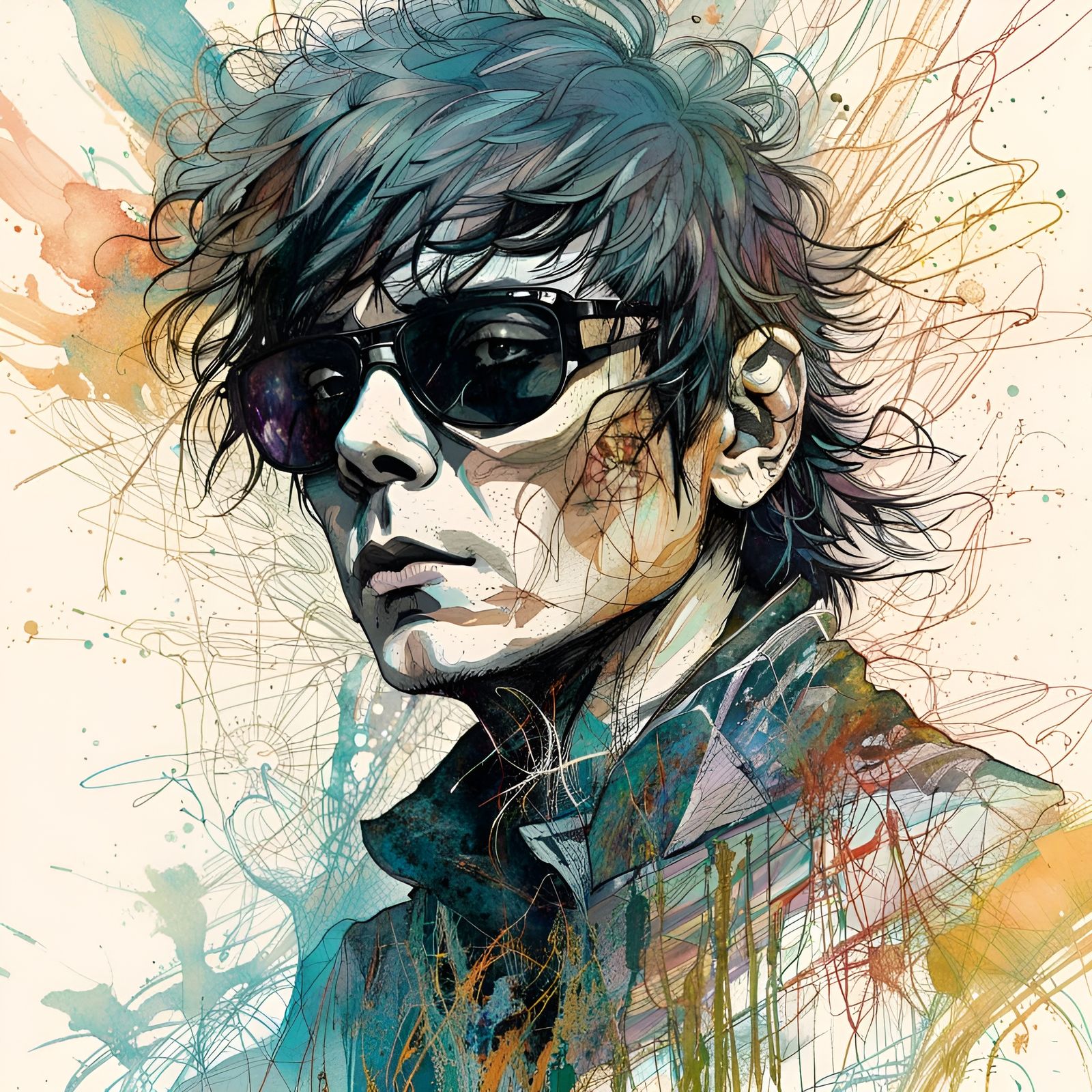 Young Andrew Eldritch, Singer for the Band "Sisters Of Mercy"