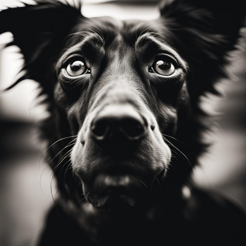 Dog Portrait in the Style of Hyperrealistic Photography