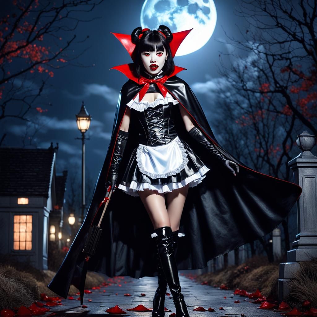 Vampire Maids in Moonlight: 3D Anime Art