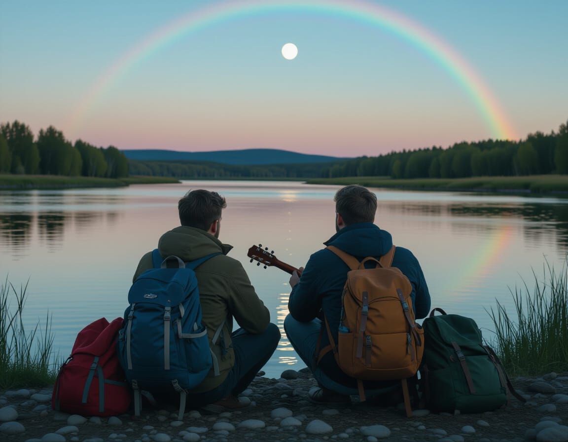 Two drifters
Off to see the world
There's such a lot of world
To see