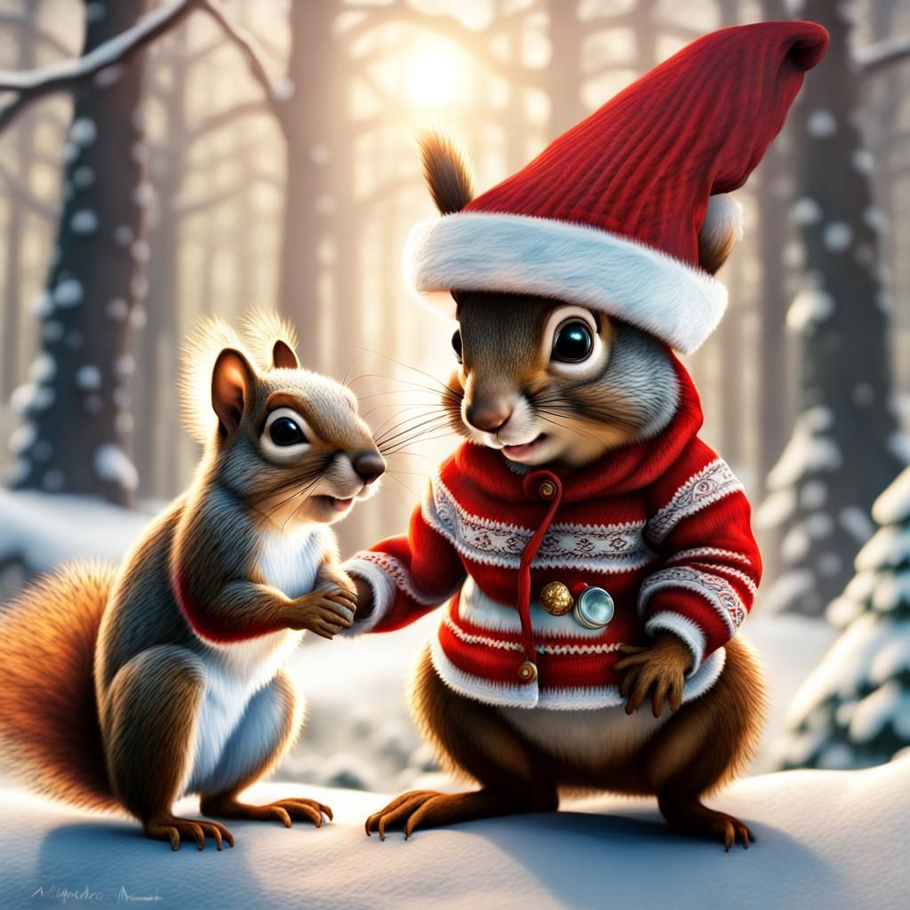 Teddy the Squirrel's Wishlist for Santa Squirrel!