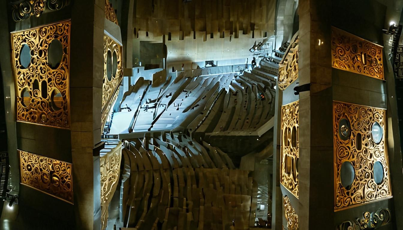 Sleek Sci-Fi Lecture Hall Amphitheater