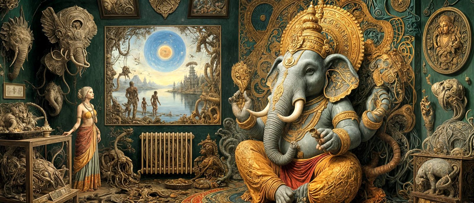 Ganesh in Post-Apocalyptic Wonderland: Visionary Art