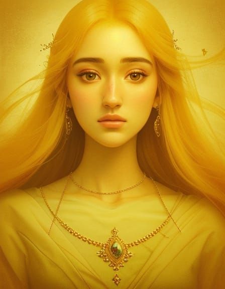 Ethereal Goddess of Honesty in Serene Beauty