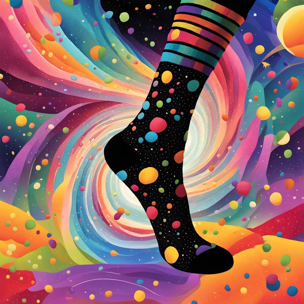Cosmic Vortex: A Sock-Filled Black Hole