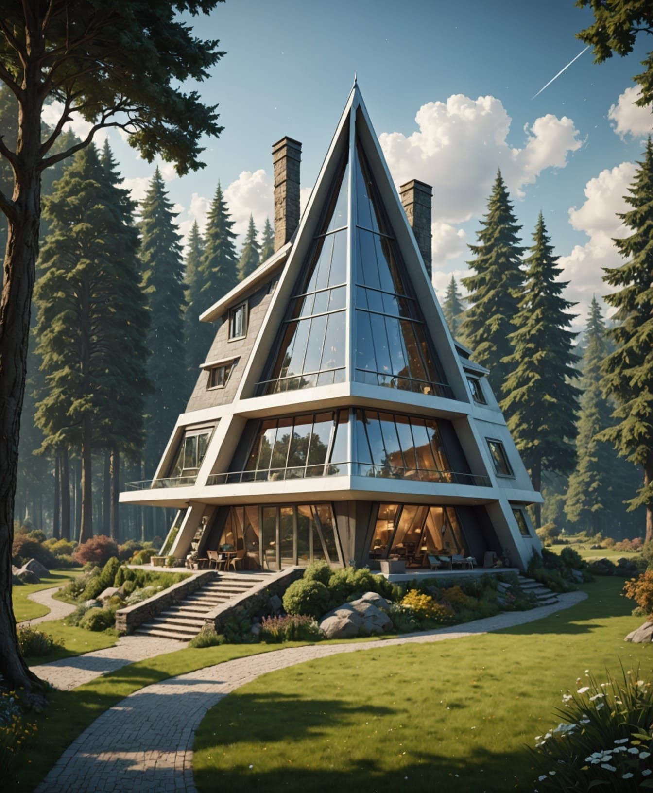 Futuristic Country Estate in Narnian Style