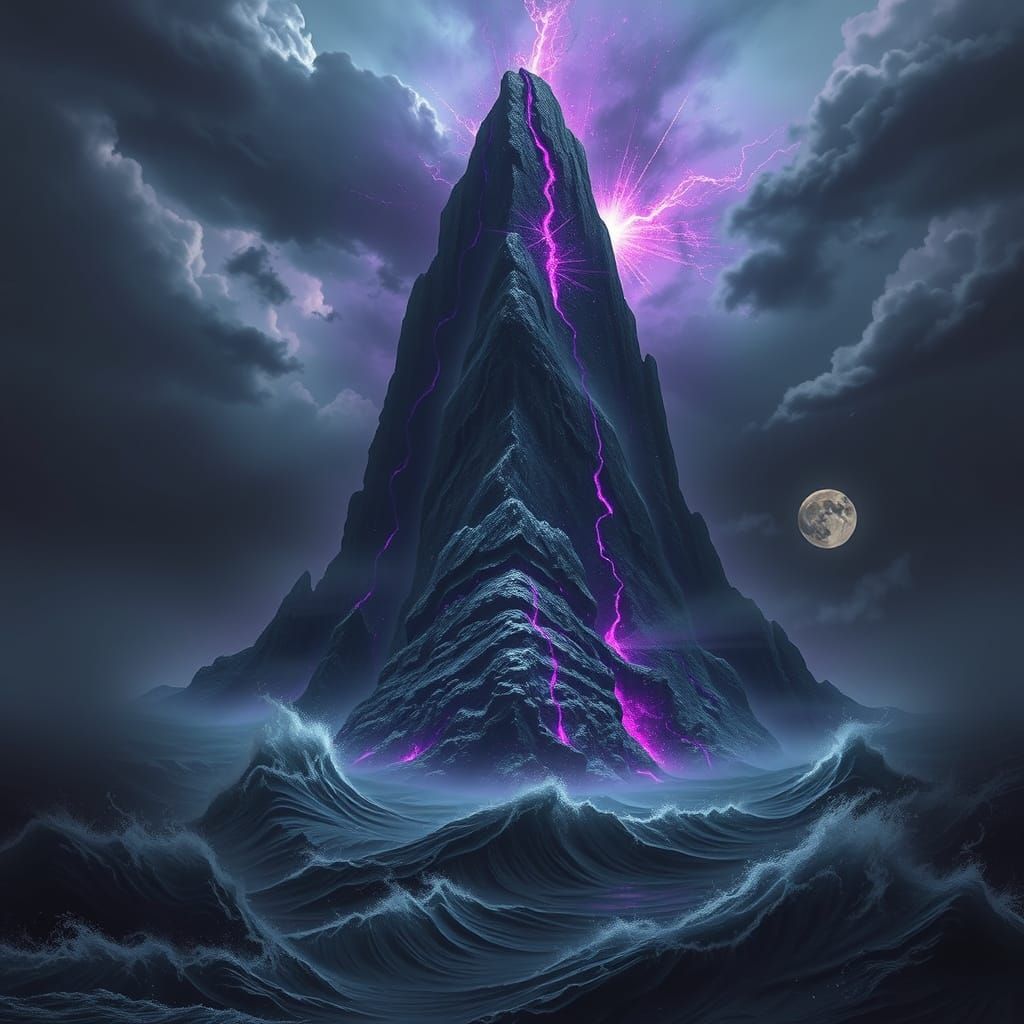 Cursed Mountain Rises in Haunting Surreal Landscape