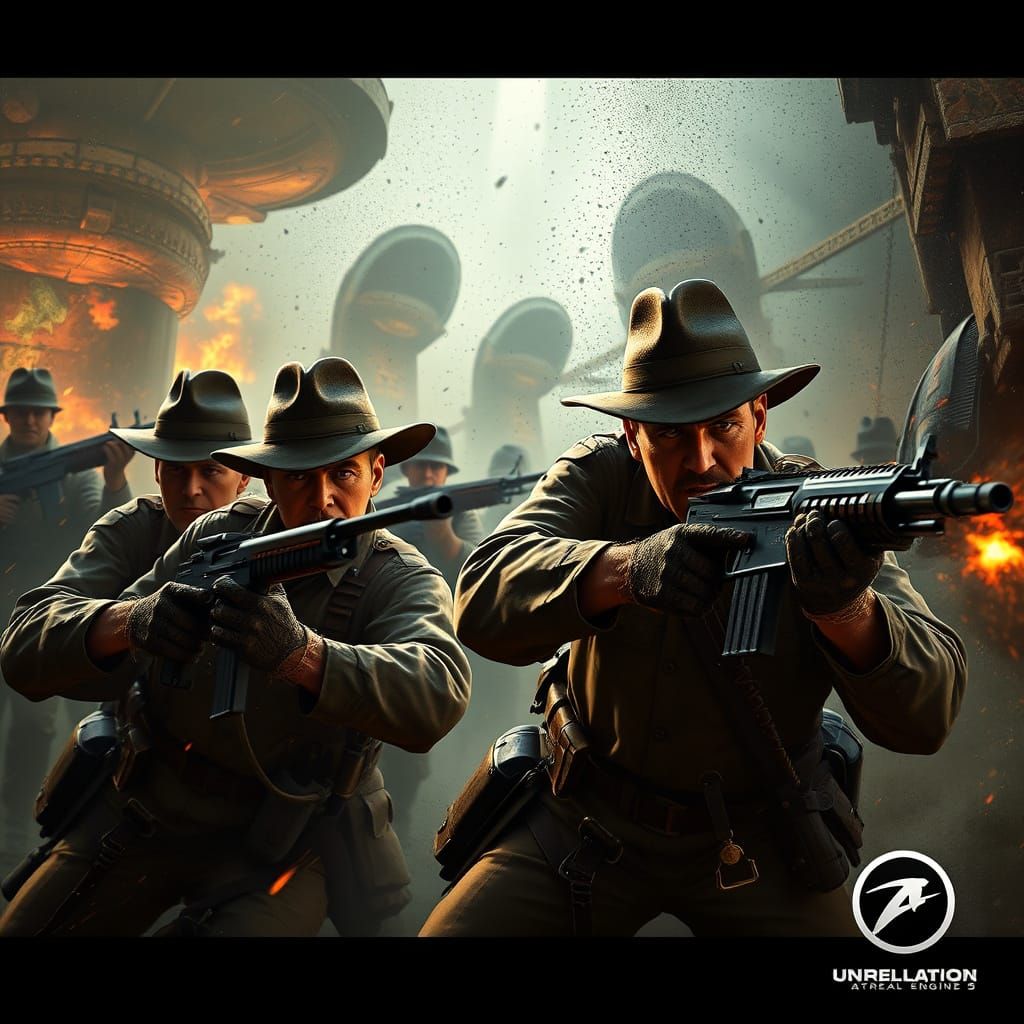 Indiana Jones Battles Nazis in a Fantastical WW2 Landscape