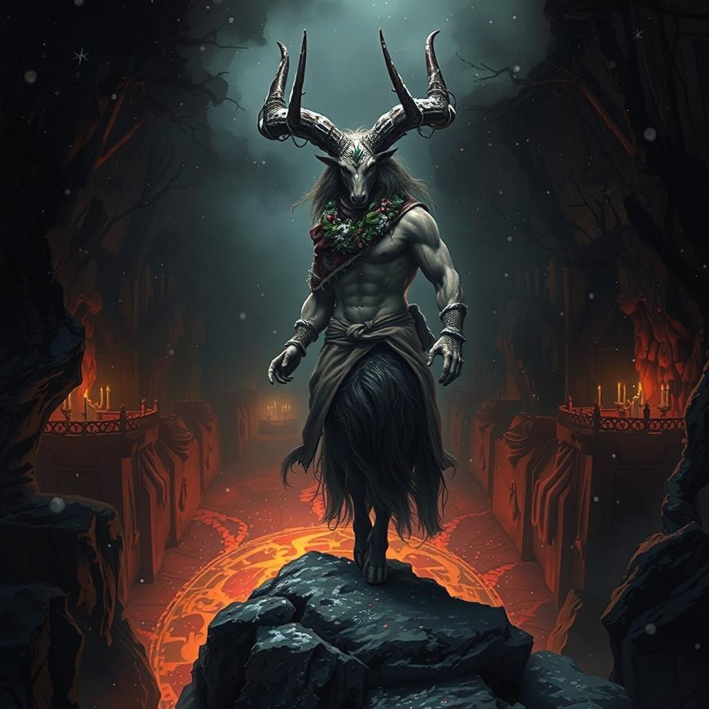 Majestic Centaur in Snowy Narnia-like Landscape