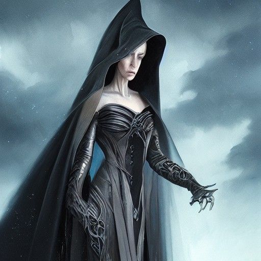 Gothic Goddess: Bene Gesserit Witch in Black Leather