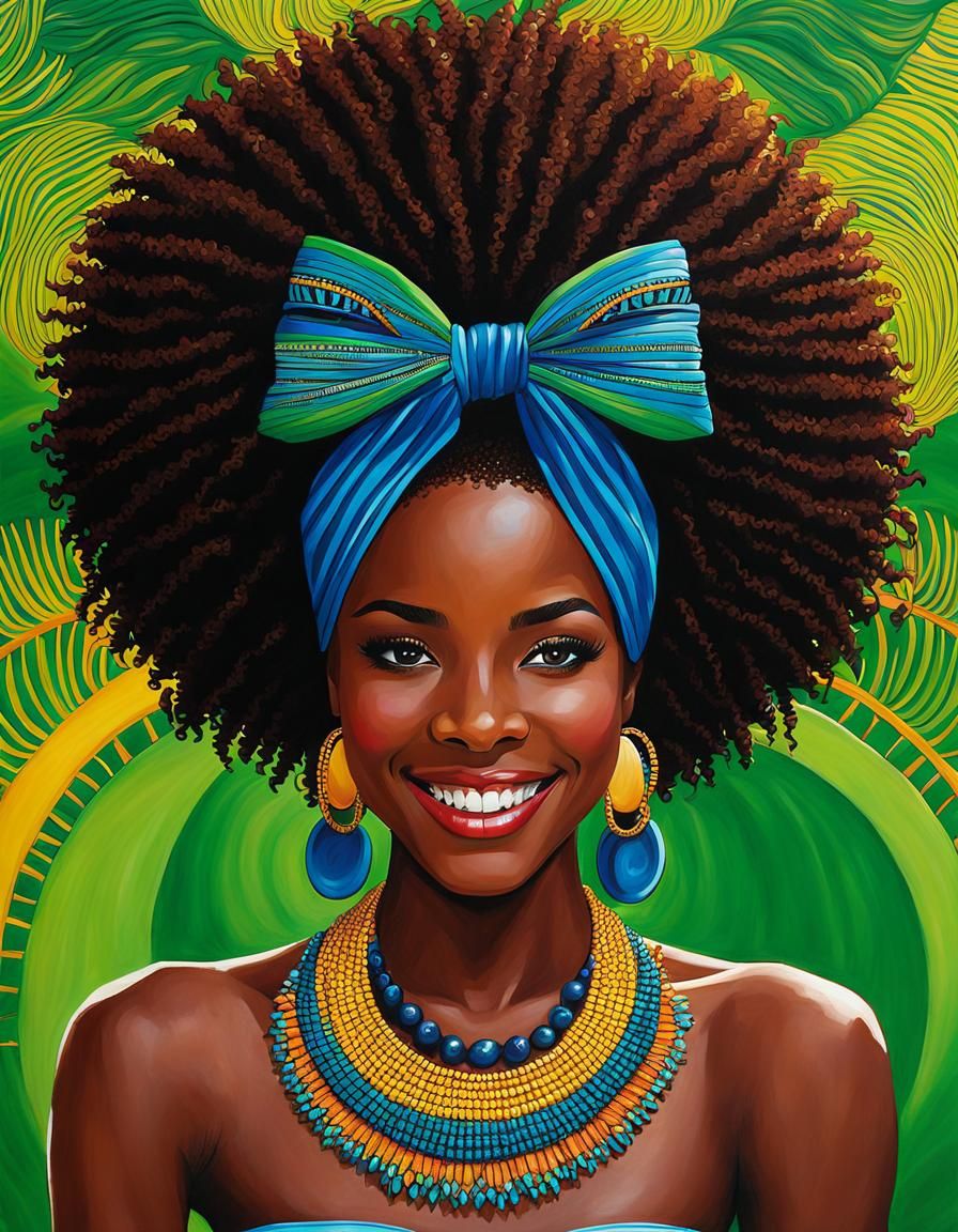 Smiling Melanin Fantasy Image