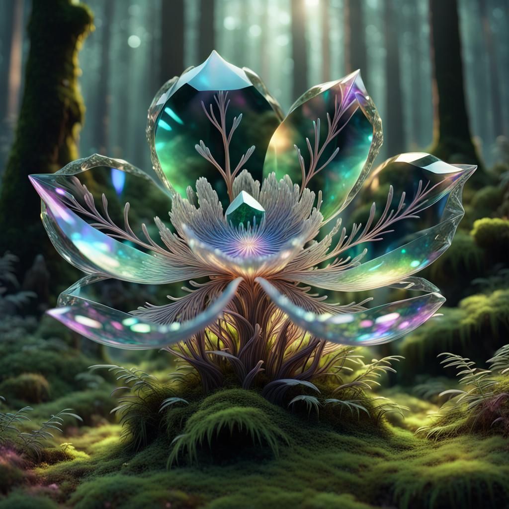 Magical flower of the forest elves