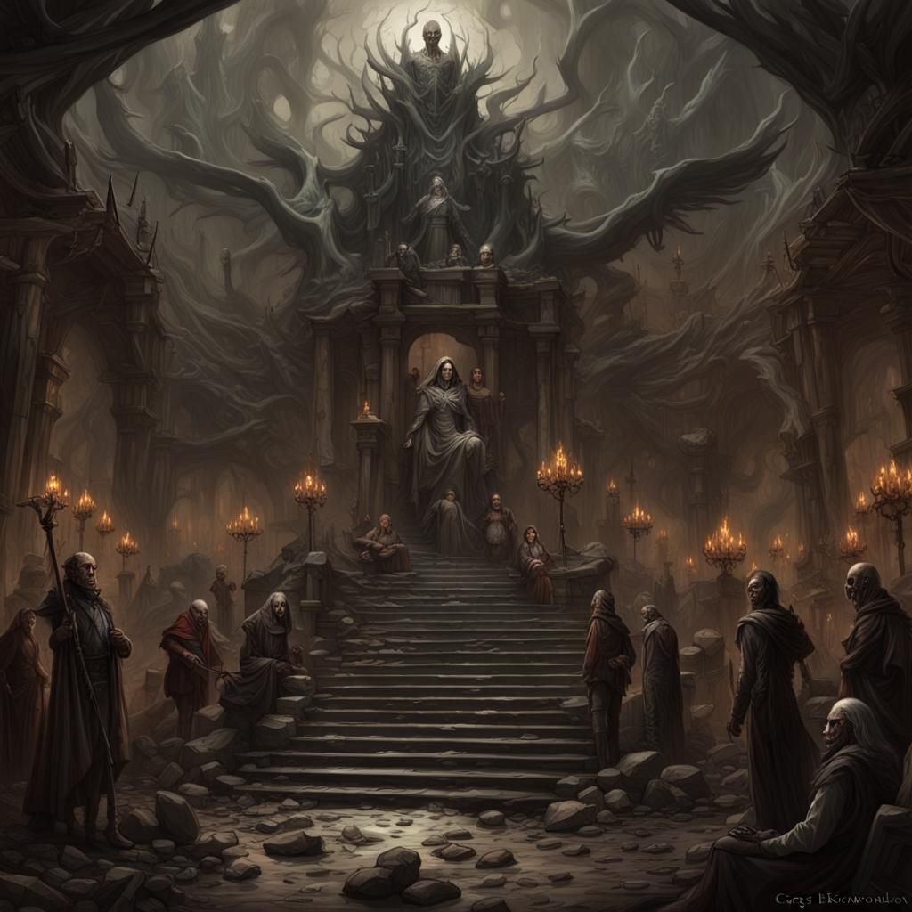 Necropolitics: Dark Fantasy Art in 8K Resolution