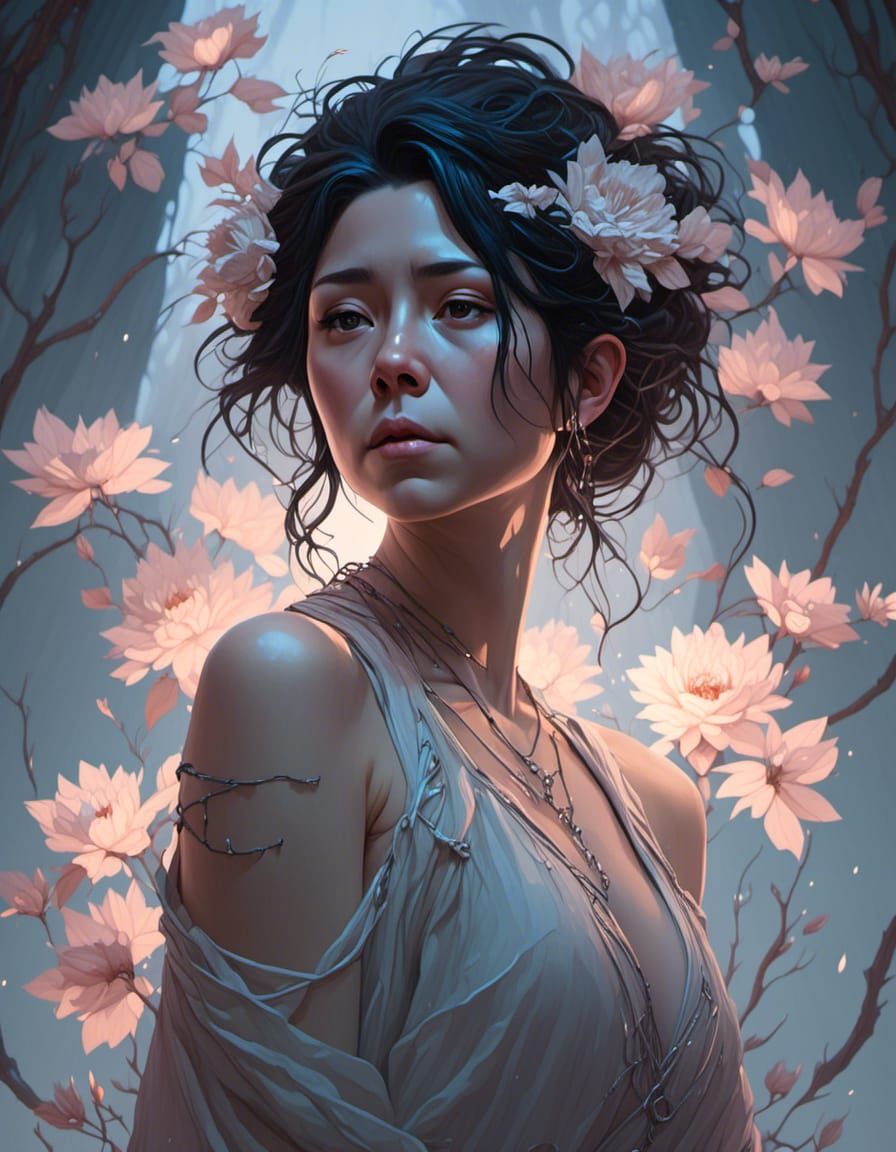 Evocative 8k Rendering of Sorrow and Loss