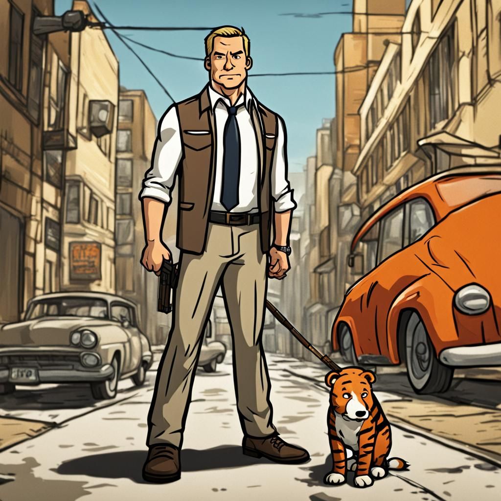 Archer as Calvin and Hobbes Comic