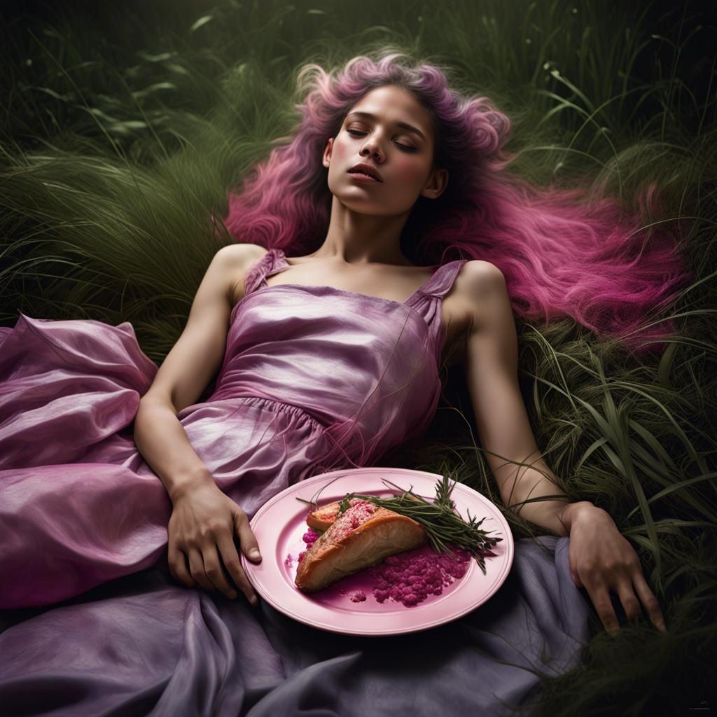 Girl in Grass: Fine Art Photography