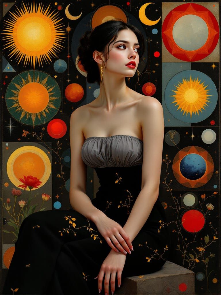 Renaissance Portrait with Modernist Color and Abstraction